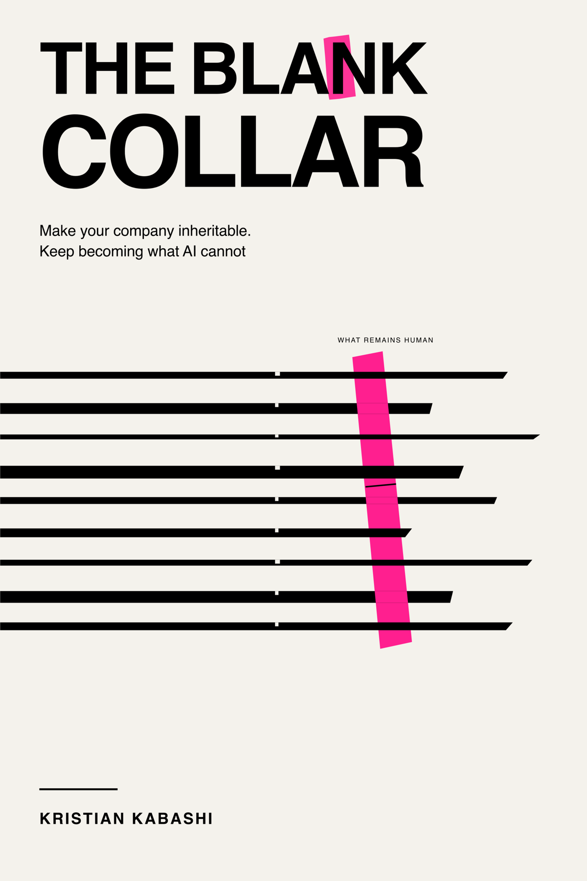 The Blank Collar by Kristian Kabashi, second edition, book cover